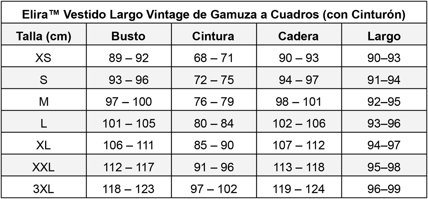 Elira™ Rochie Lungă Vintage din Suede în Carouri (cu Curea)