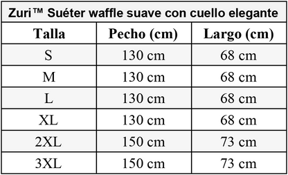 Zuri™ Pulover waffle moale cu guler elegant